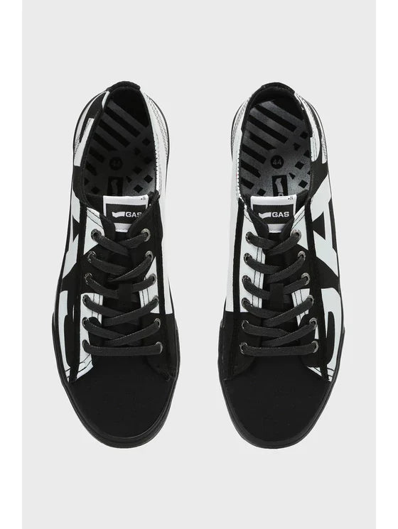 Gas férfi cipő fekete feh