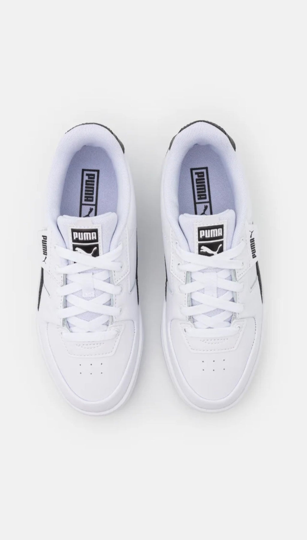 Puma Cali Dream Leather White Black Baskets pour femmes