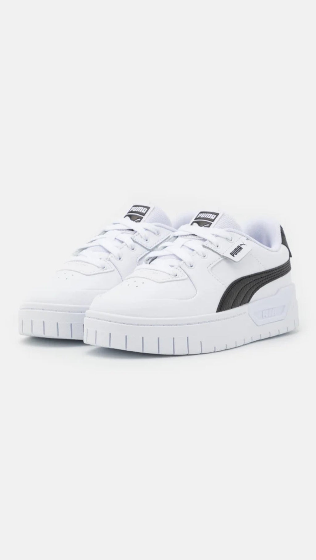 Puma Cali Dream Leather White Black Baskets pour femmes