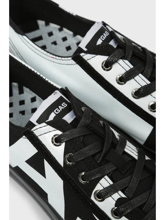 Gas férfi cipő fekete feh